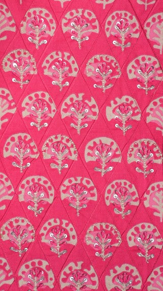 JAIPURI PURE COTTON HAND BLOCK UNSTITCHED SUIT