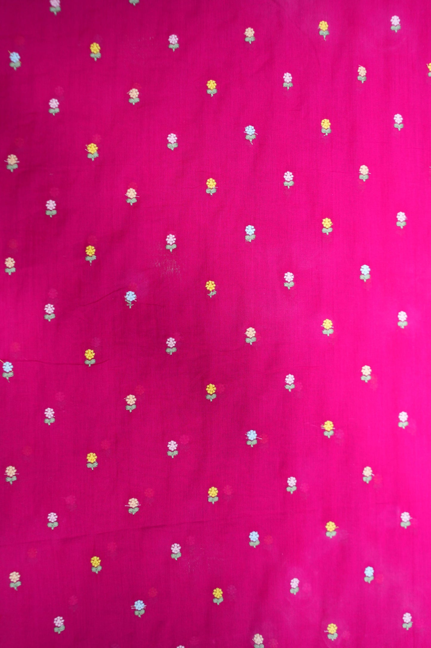 MUL COTTON WITH FLOWER EMBROIDERY