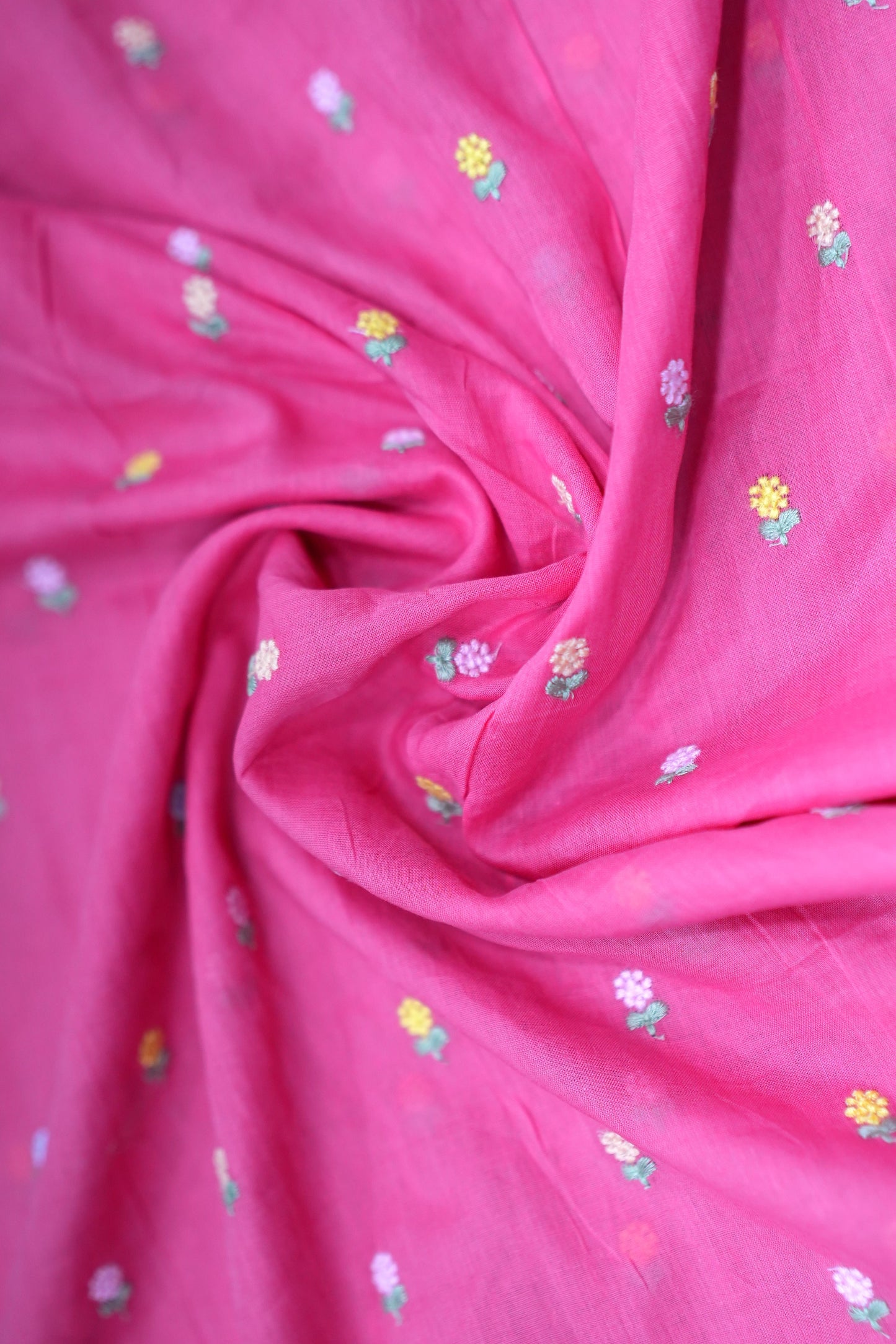 MUL COTTON WITH FLOWER EMBROIDERY