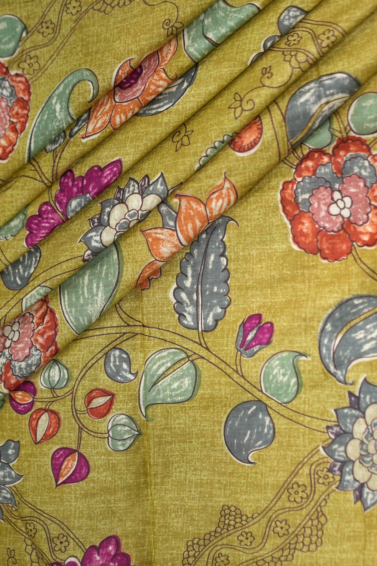 DUSKY FLORAL PRINT FABRIC