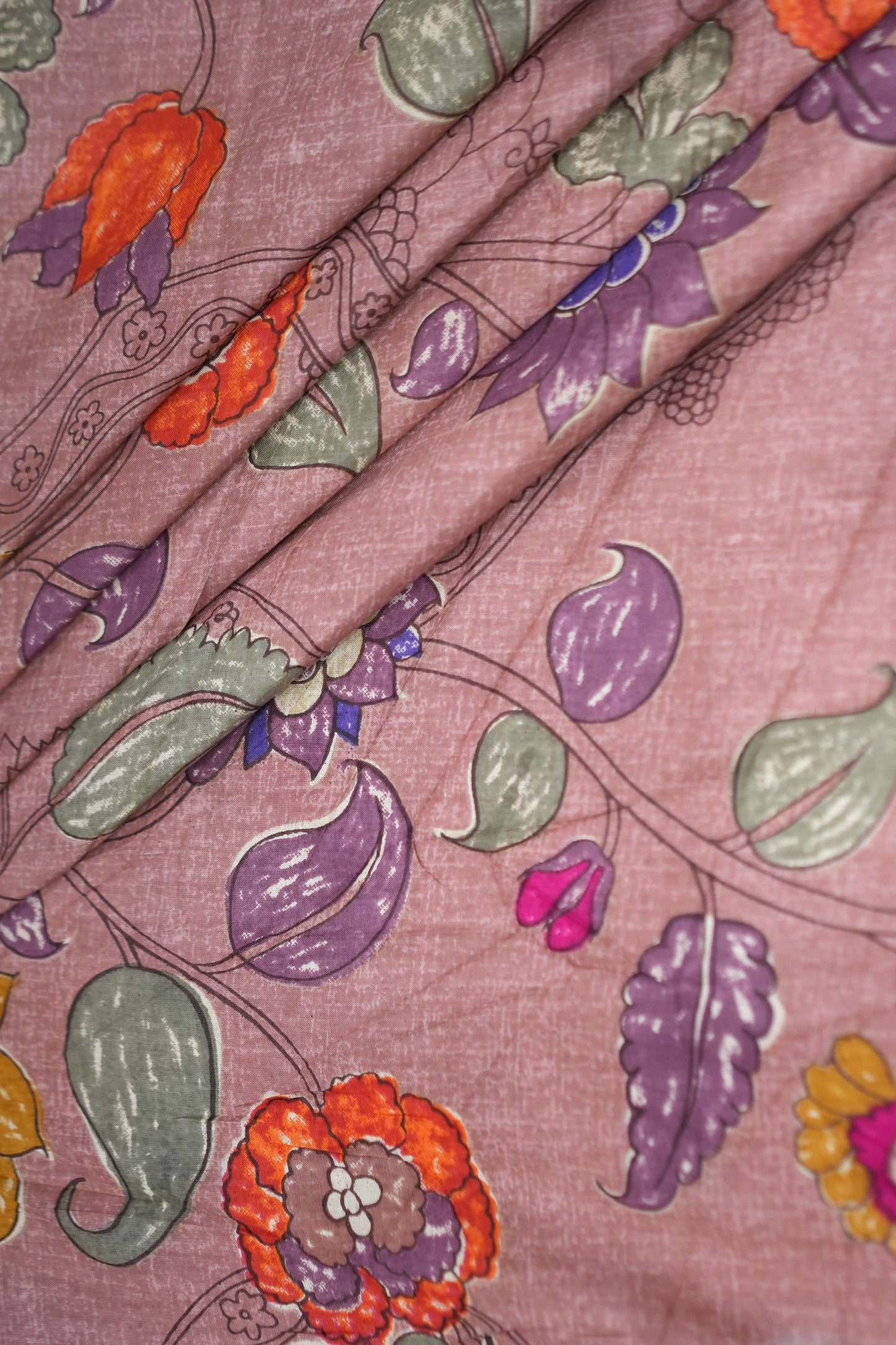 DUSKY FLORAL PRINT FABRIC