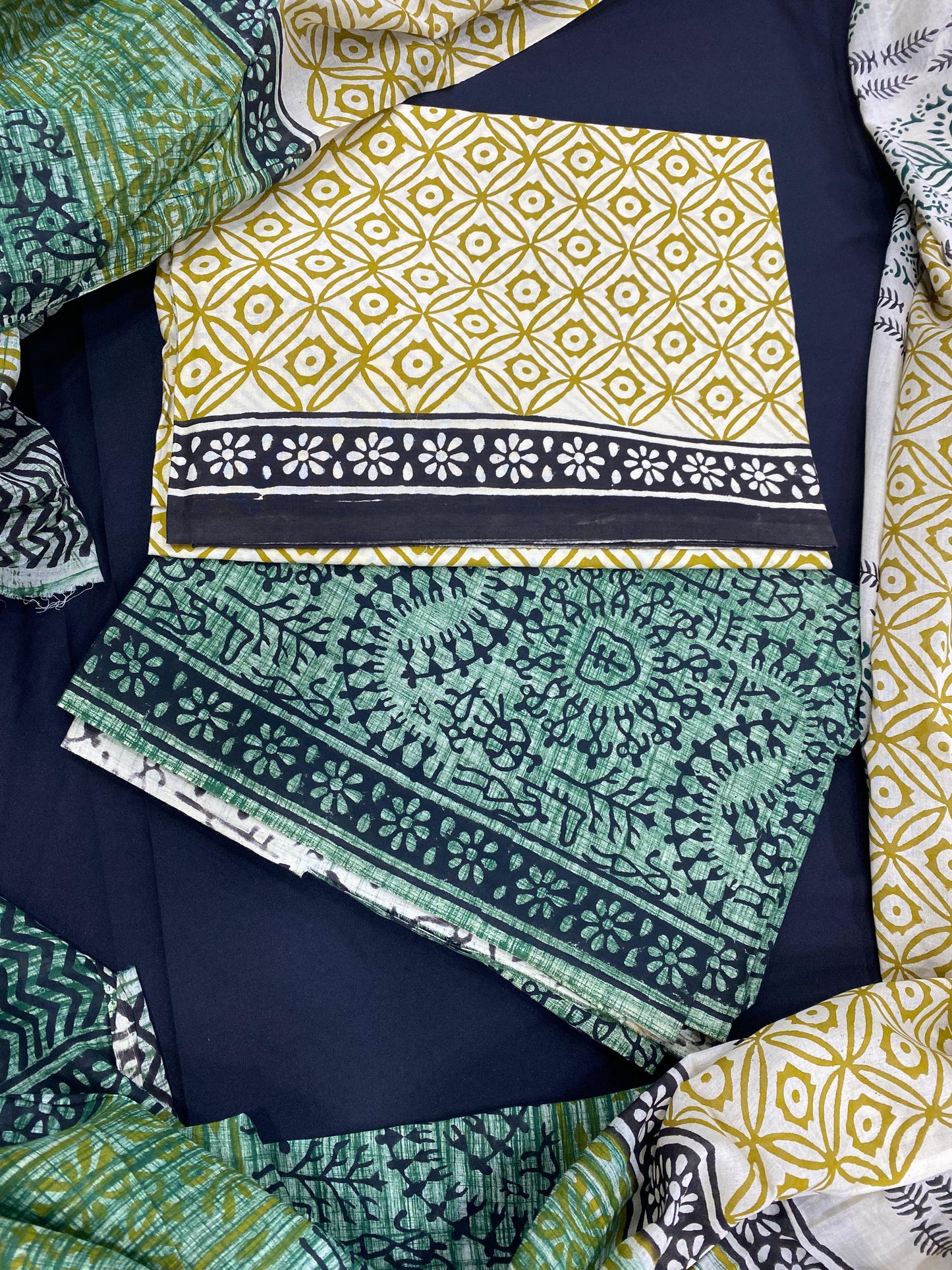 Olive Indigo Artisan Set