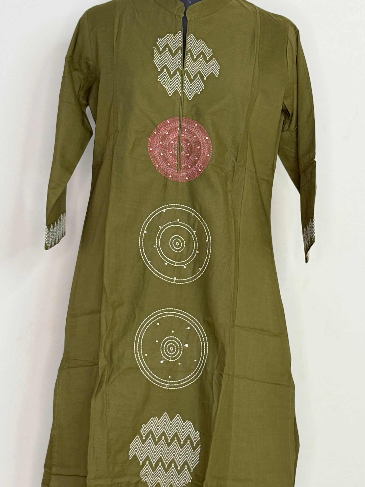 Olive Rhythm Handcrafted Kurta Set