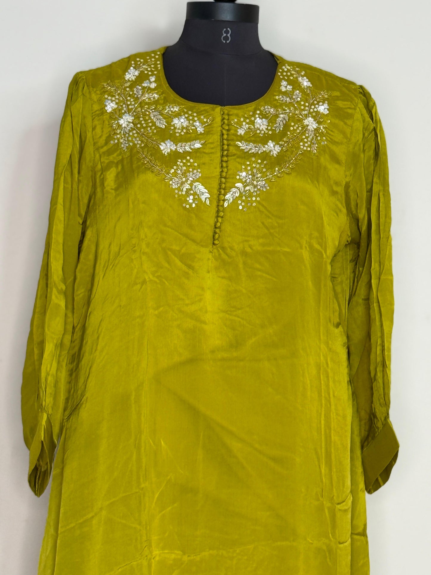 Olive Aura Embellished Kurta Set