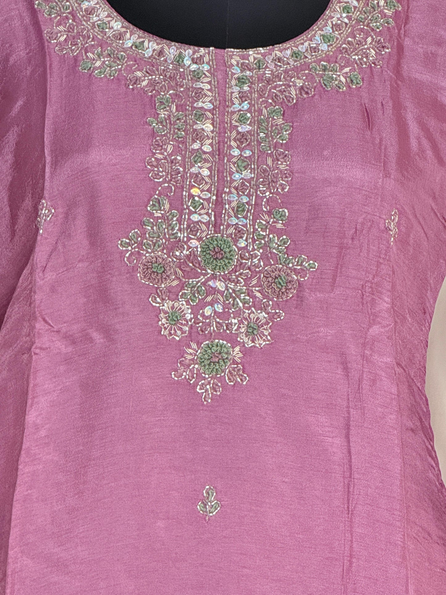 Rosewood Mist Embroidered Kurta Set