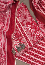 BLOCK PRINT COTTON UNSTITCHED SUIT