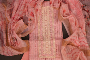 SERENE ENSEMBLE WITH FLORAL ACCENTS UNSTITCHED SUIT