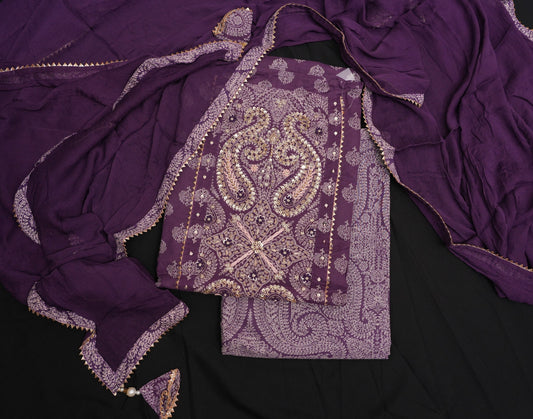 ELEGANT PLUM UNSTITCHED SUIT