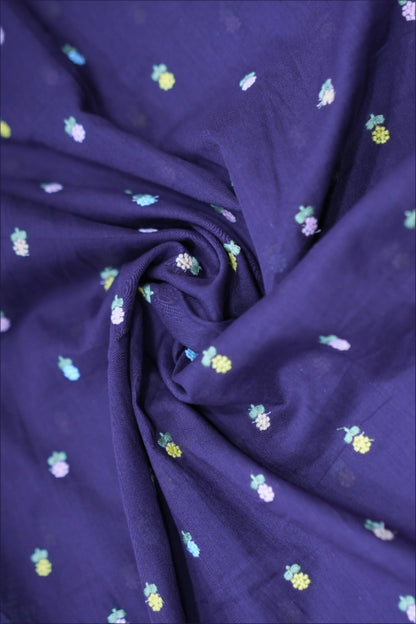 MUL COTTON WITH FLOWER EMBROIDERY