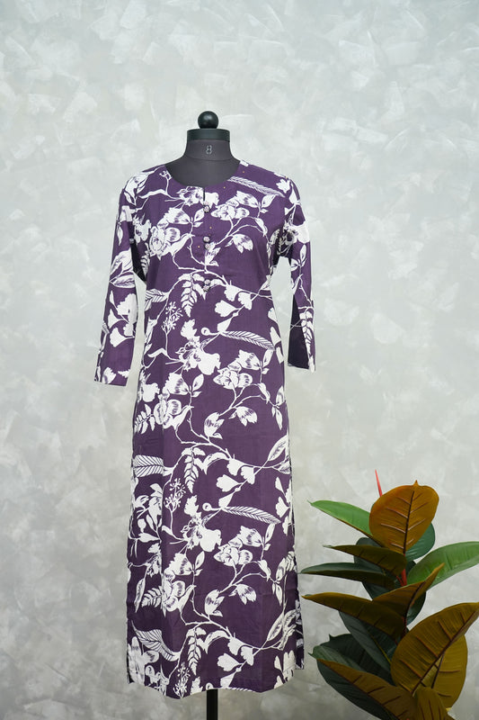 MYSTICAL FLORAL KURTHI