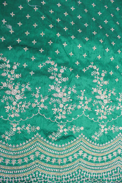 FLORAL FANTASY EMBROIDERED SILK FABRIC