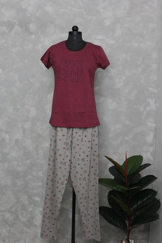 Love more cotton pajama set