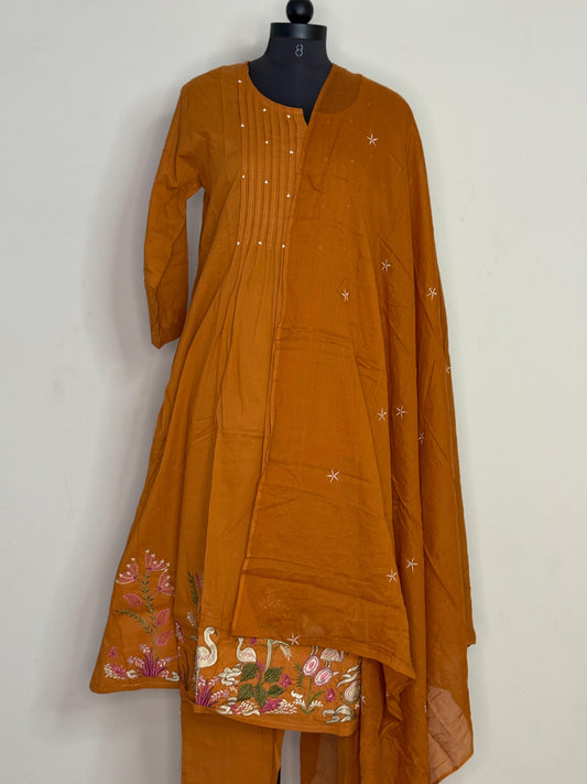 Amber Garden Embroidered Kurta Set