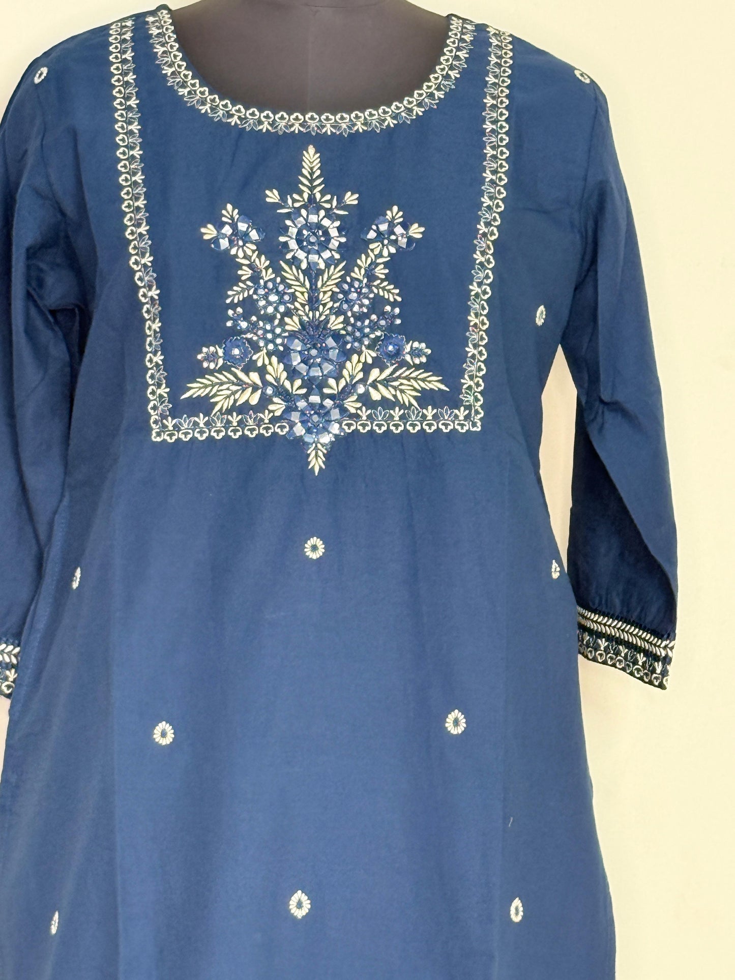Midnight Indigo Elegance Kurta Set