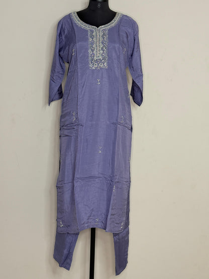 Neel Tara Zari Kurta Set