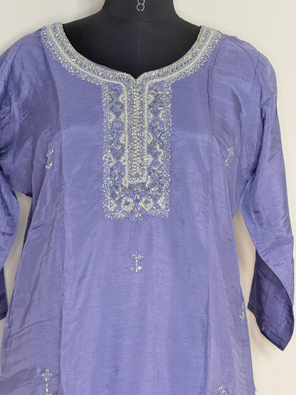 Neel Tara Zari Kurta Set